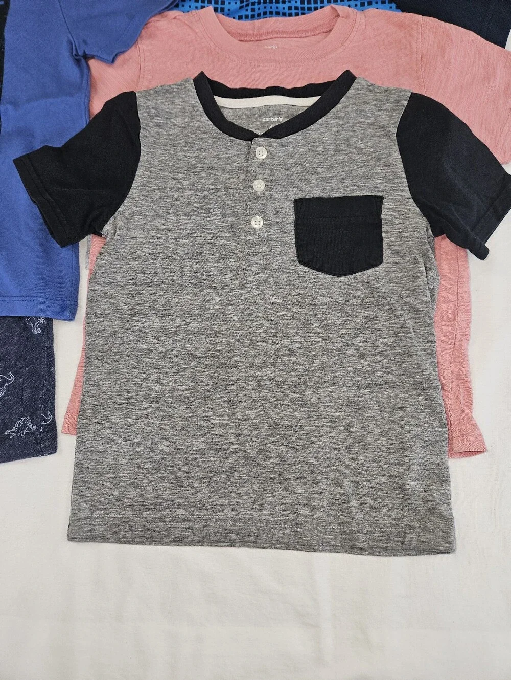 Kids Mixed Tee & Brief Set with Blue 